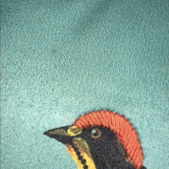 Nathalie Lete Embroidered Velvet Pillow 18" x 18" - Picture 9 of 12